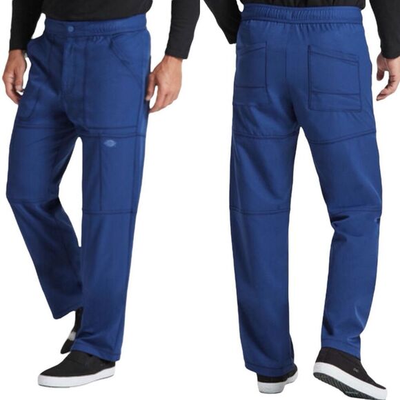 Dickies Other - Dickies Dynamix Men's Zip Fly Scrubs Cargo Pants 4X Galaxy Blue Big DK110